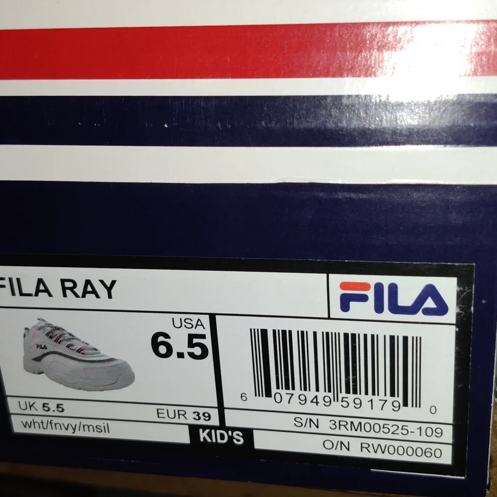 Fila Ray Kid's SintheticColor white/Navy/msil Kid